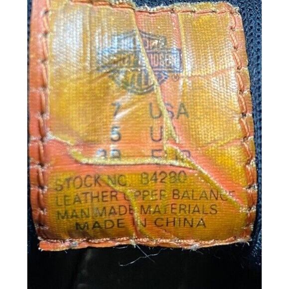 Harley Davidson Tyler 84280 Womens Motorcycle Boots Size 7 Black Lace Up Leather - Picture 11 of 12